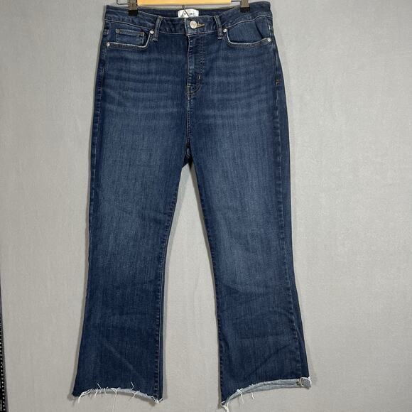 Frame Denim Le Crop Aspire Raw After Mini Bootcut Jean 31 Raw Hem Women - Picture 2 of 12